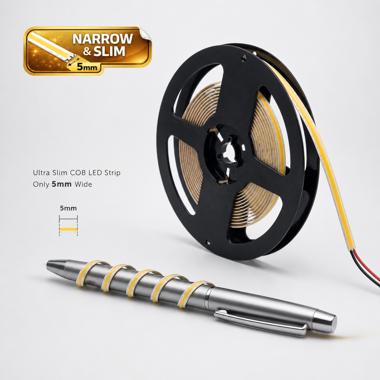 Single Color Super Slim COB LED Strip IP20