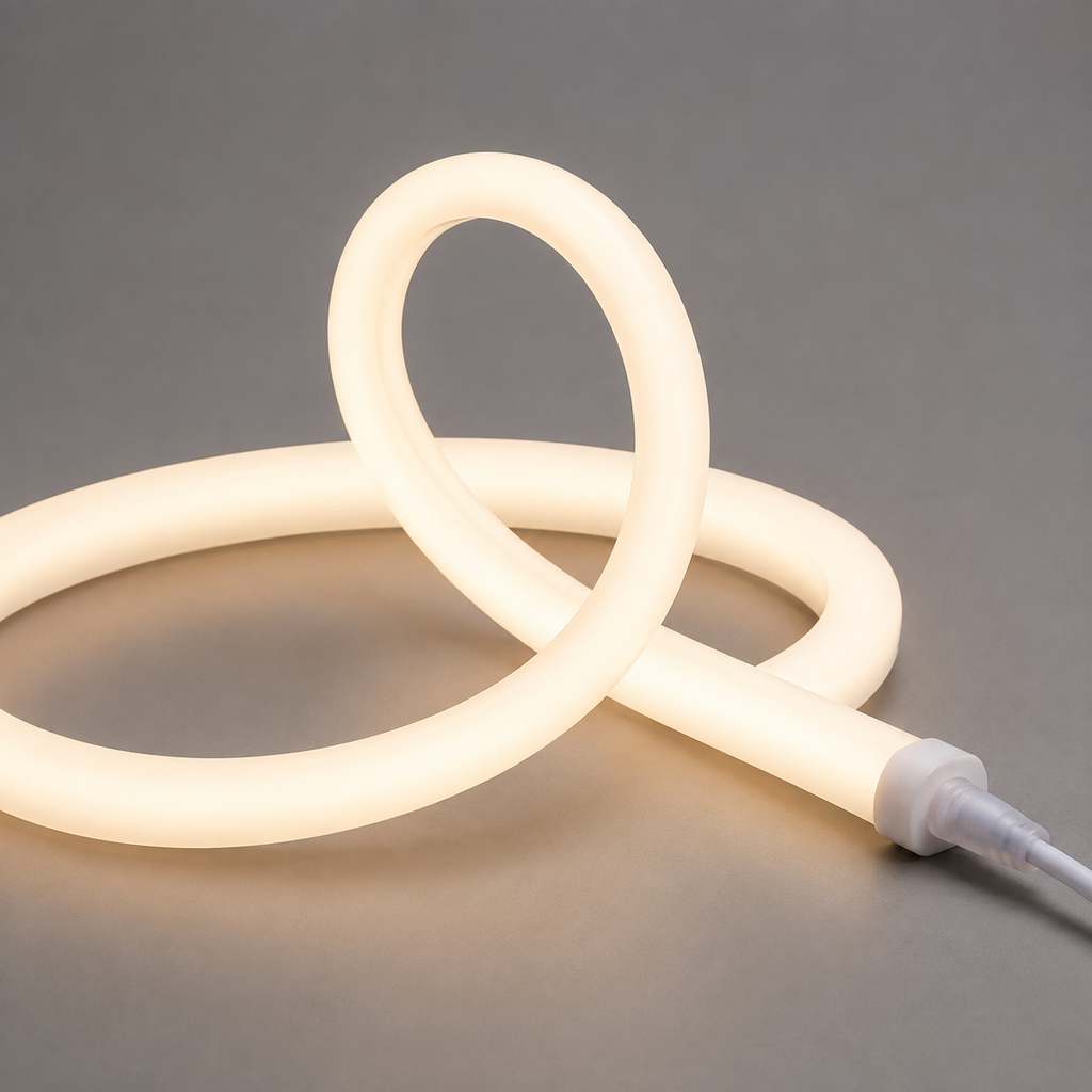 Round 360° 14mm Line Voltage LED Neon