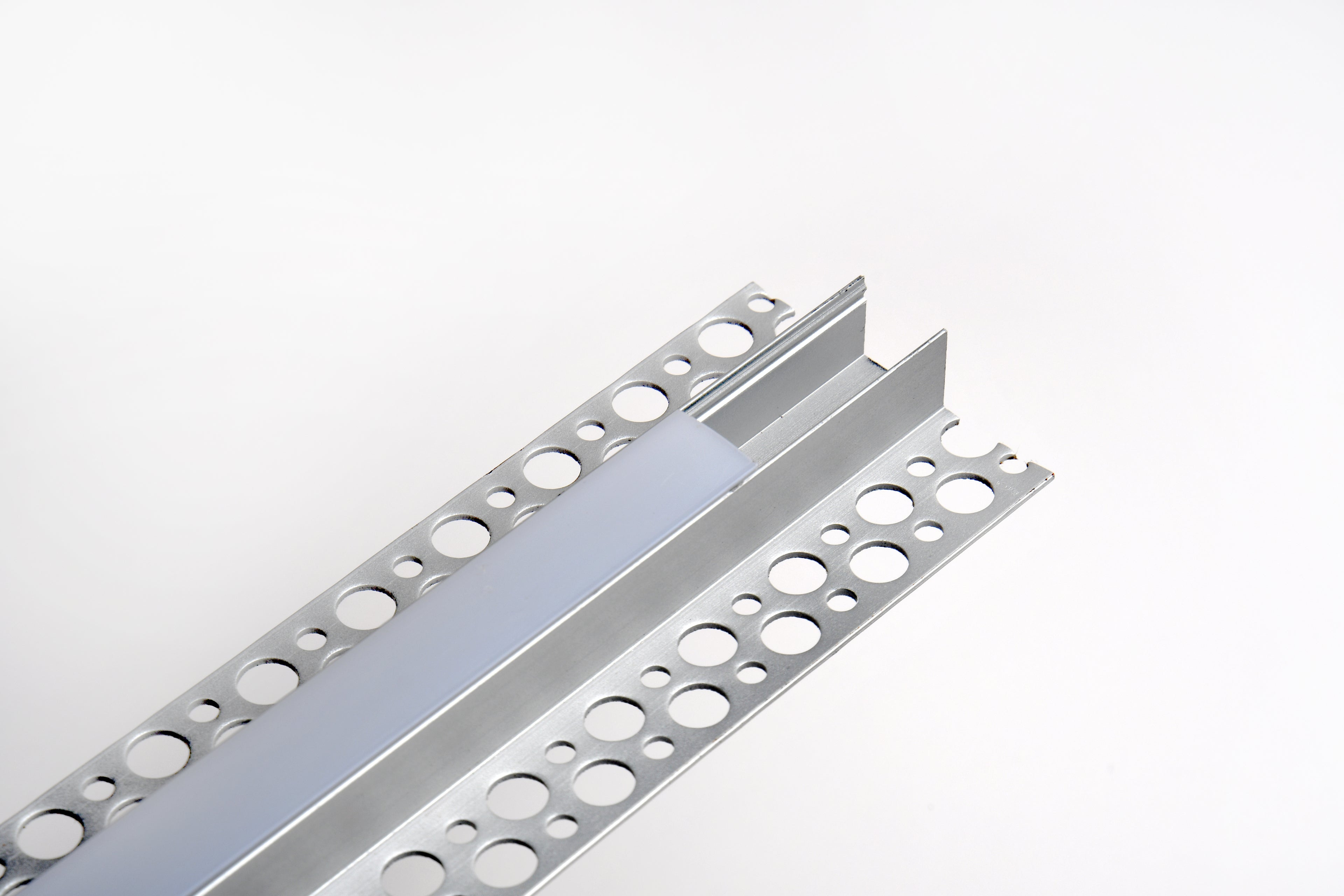 Trim less Pre-Drywall Aluminum Profile with Mud-In Wings (12.2mm Channel)