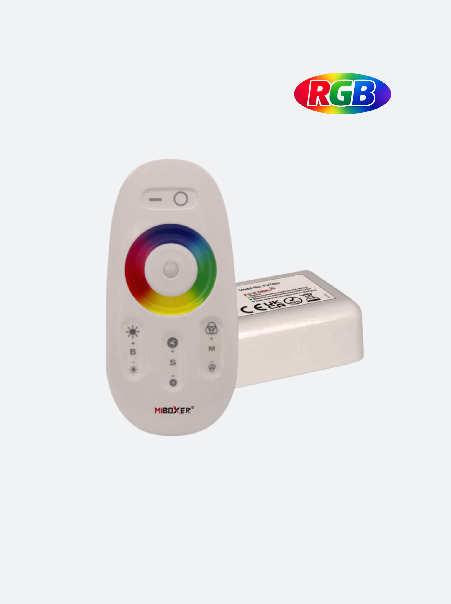 RGB LED Strip Transponder, 2.4G RF, 12–24V, Remote Included (No App), PVAC-F20