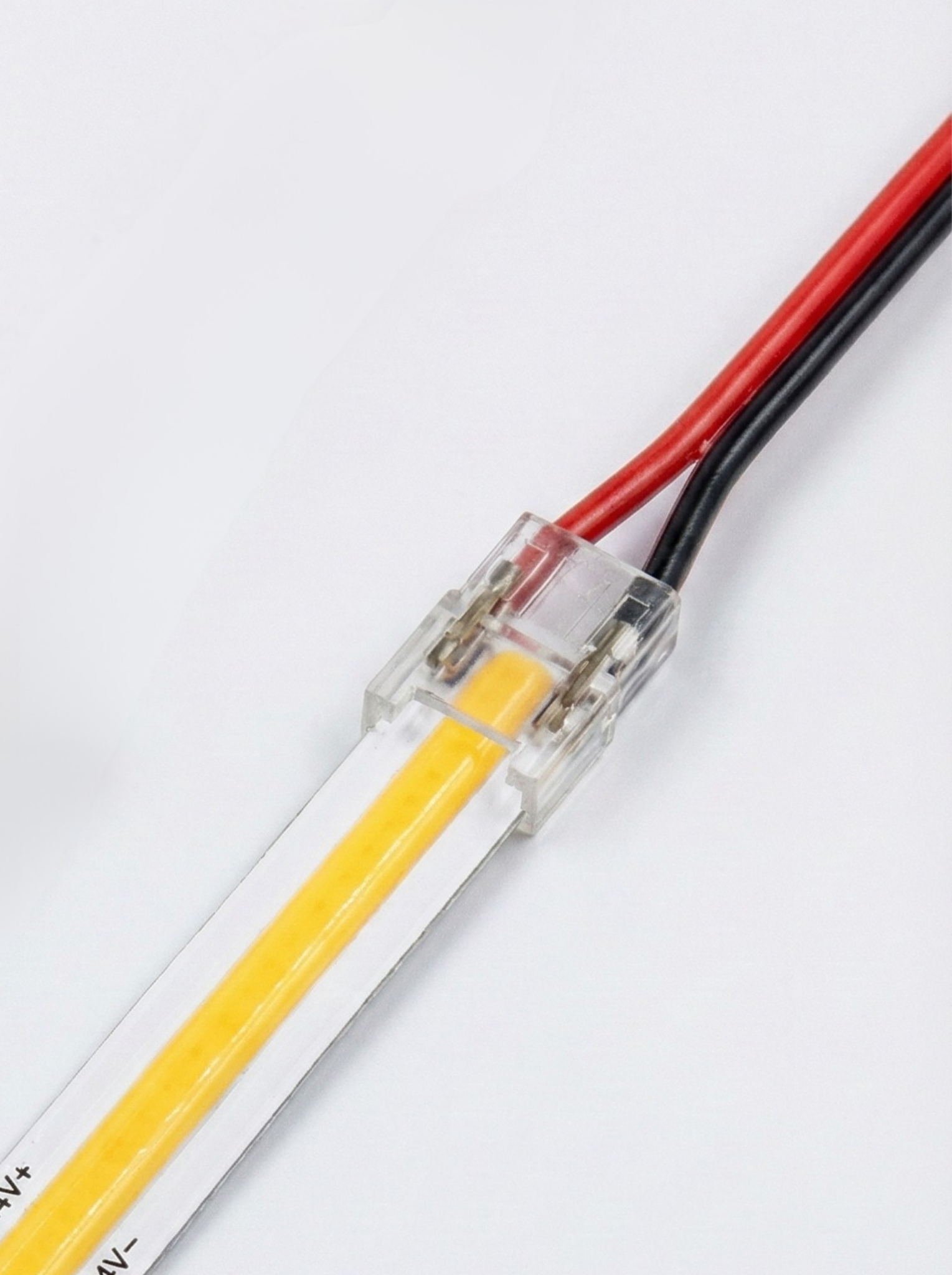 Universal Strip-to-Wire Connector, 15cm Lead, Push-In Pierce Mechanism, Transparent (Single Color), PVAC-F29