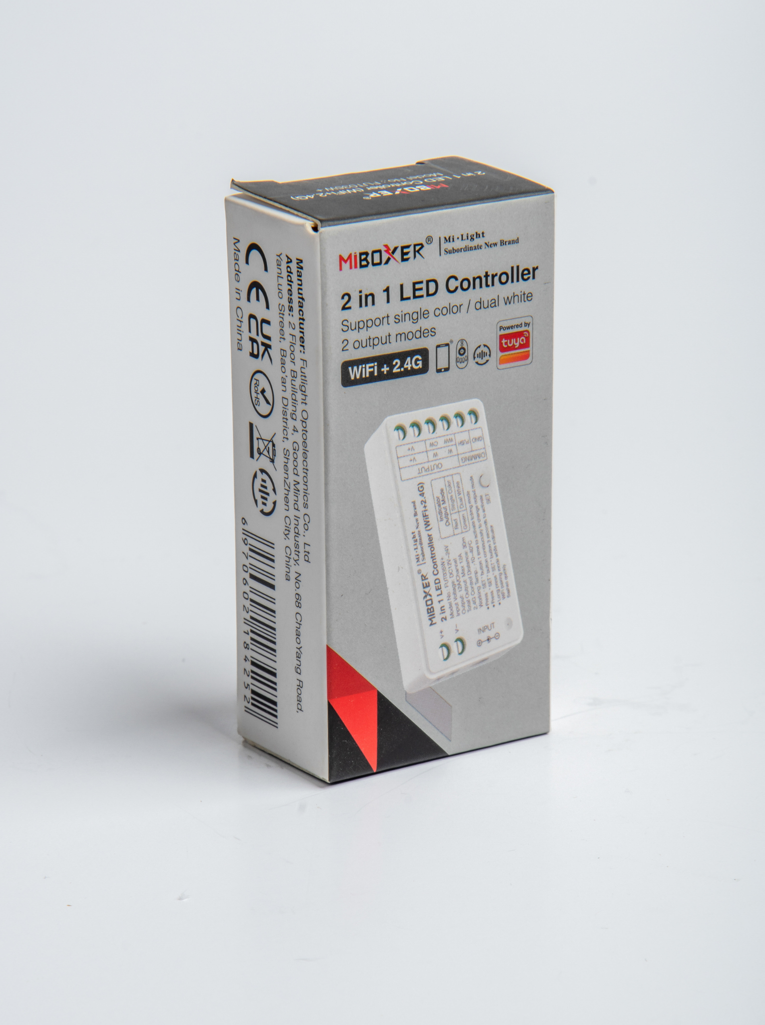 Smart LED Strip Transponder  WiFi + Bluetooth (Tuya), 2-in-1 Single Color & and CCT changeable, PVAC-F30