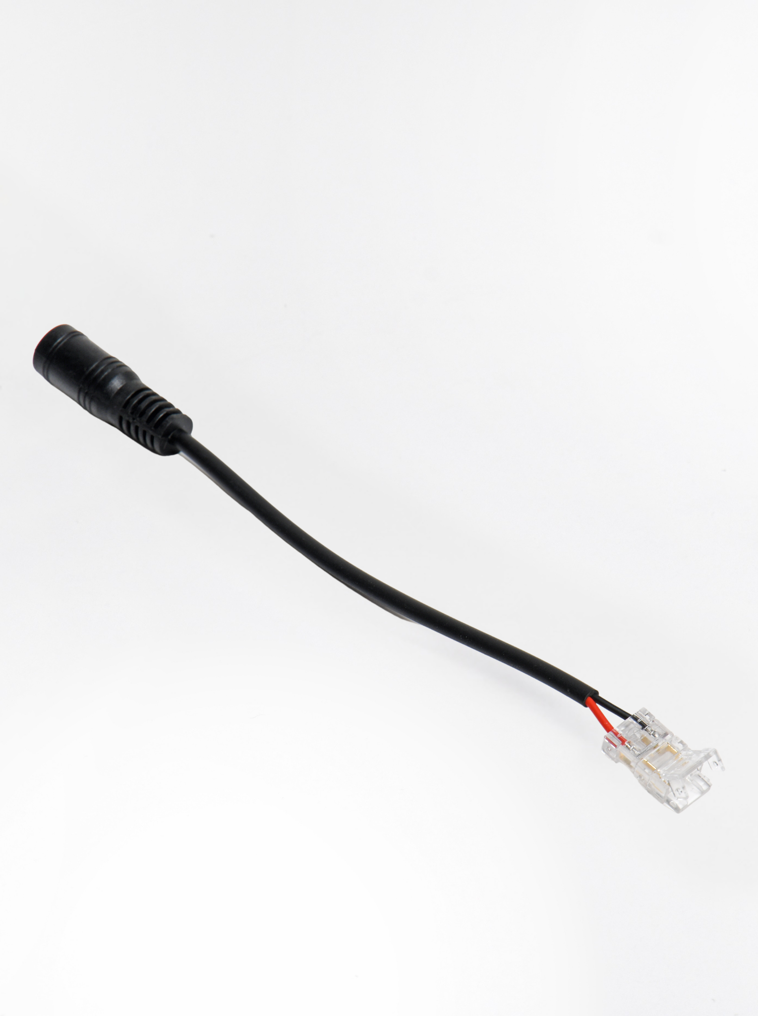 COB Strip-to-Female DC Jack Connector, 17cm Lead, Transparent (Single Color), PVAC-F37