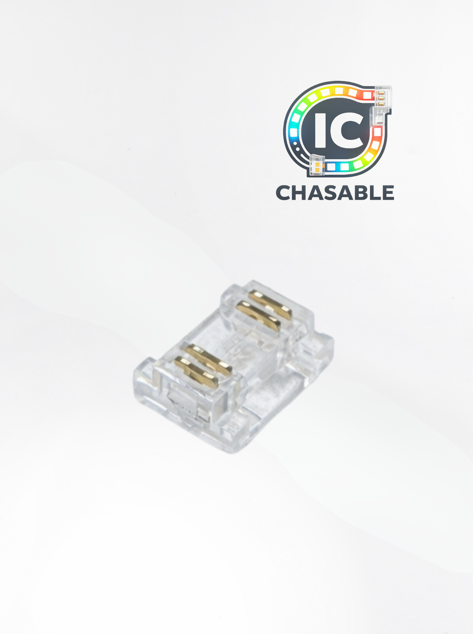 COB Addressable Strip-to-Strip Connector, 4-Pin (Running IC), PVAC-F54