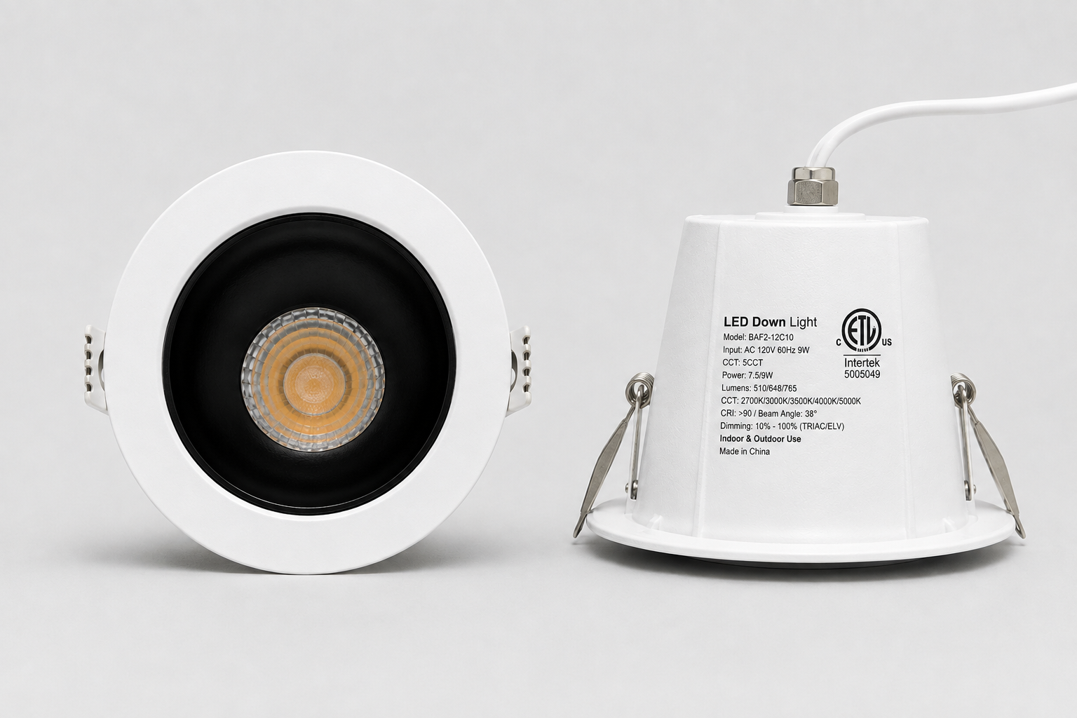 PVWL-N24, 15W Outdoor-Rated Recessed Downlight