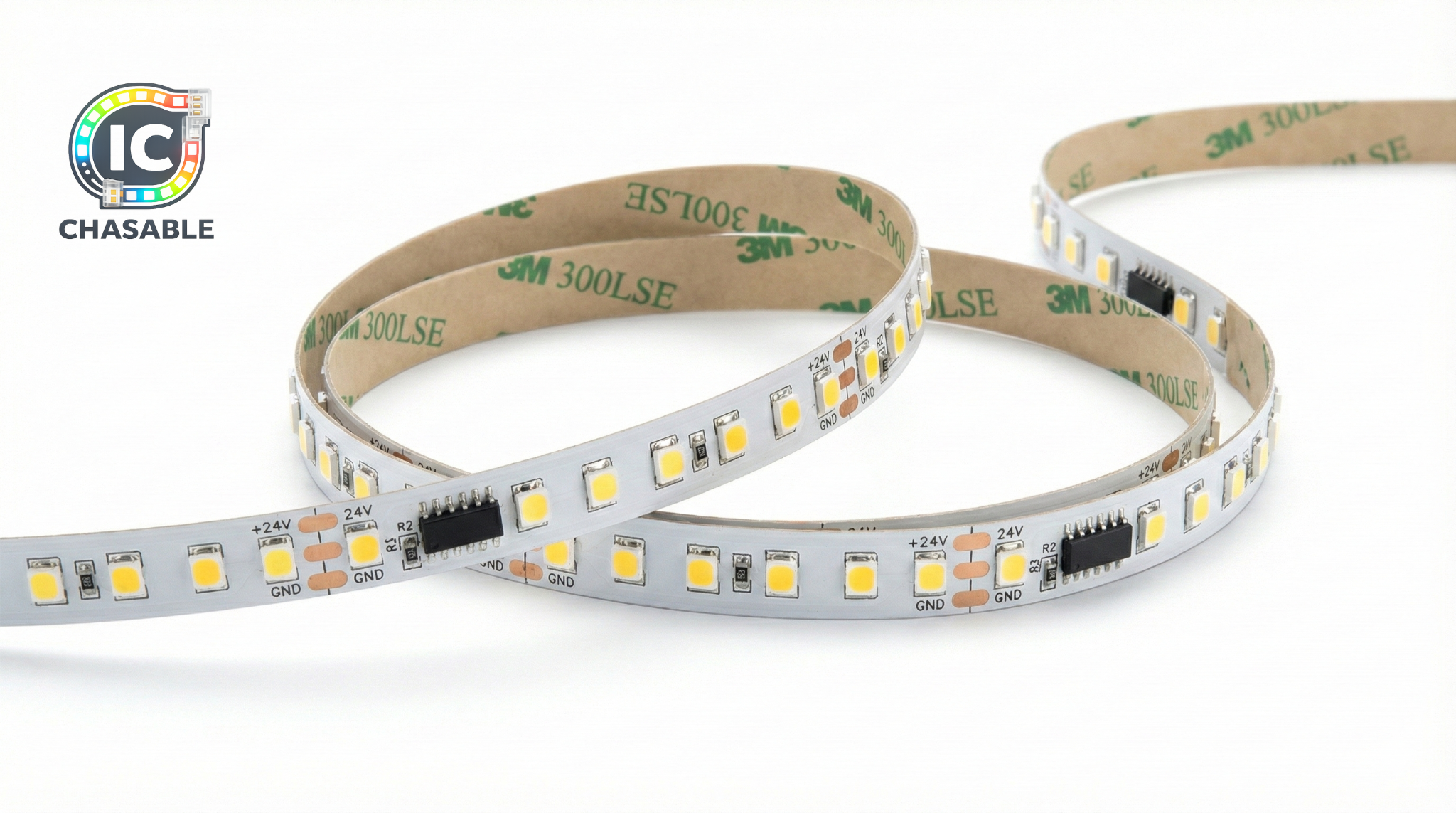 Single Color Addressable SMD LED Strip – 120 LEDs/m, IP20