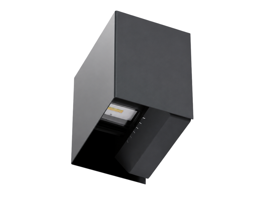 Adjustable Rectangular Up & Down LED Wall Light