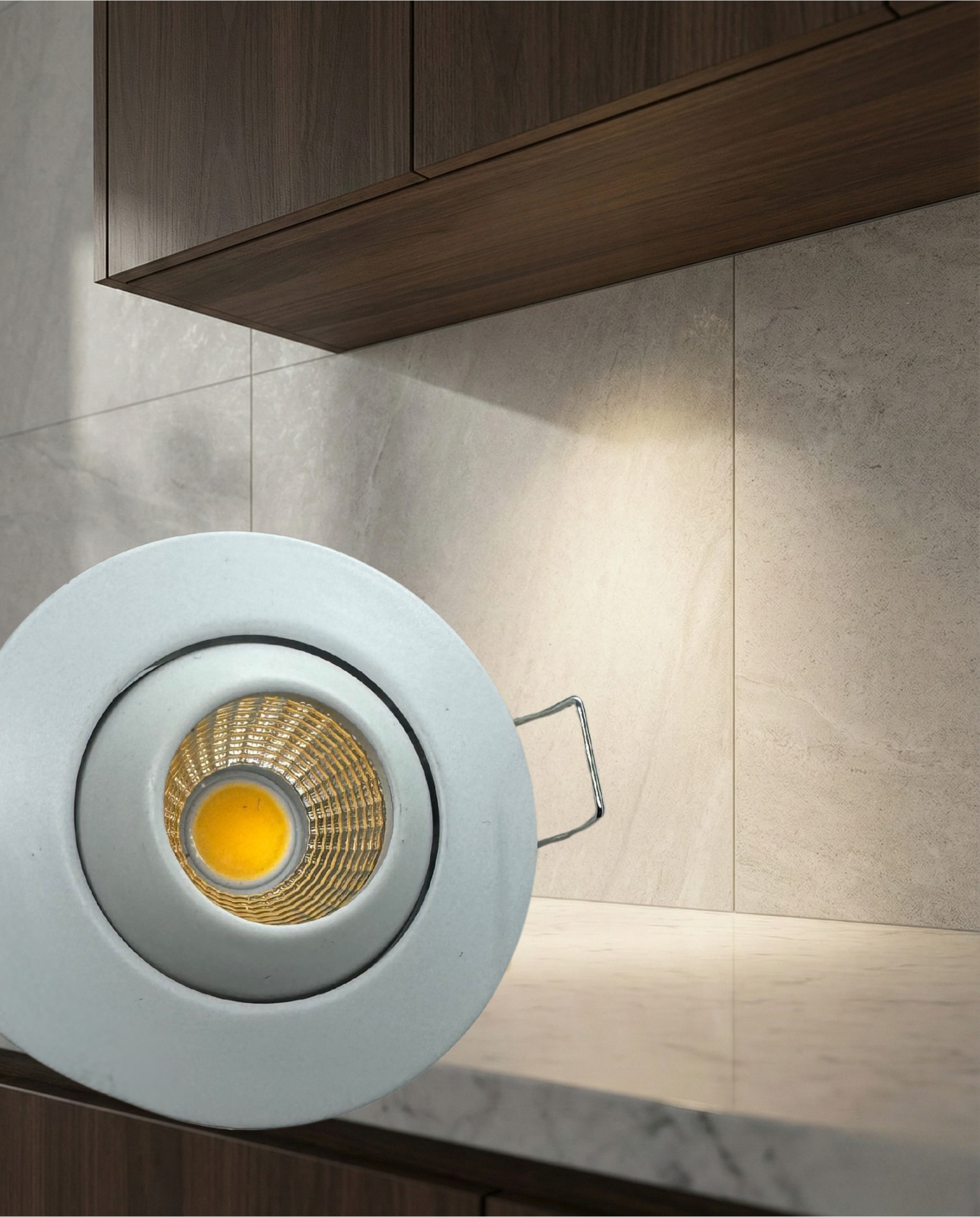 PVA1024, 3W Round Gimbal Under Cabinet LED Down Light